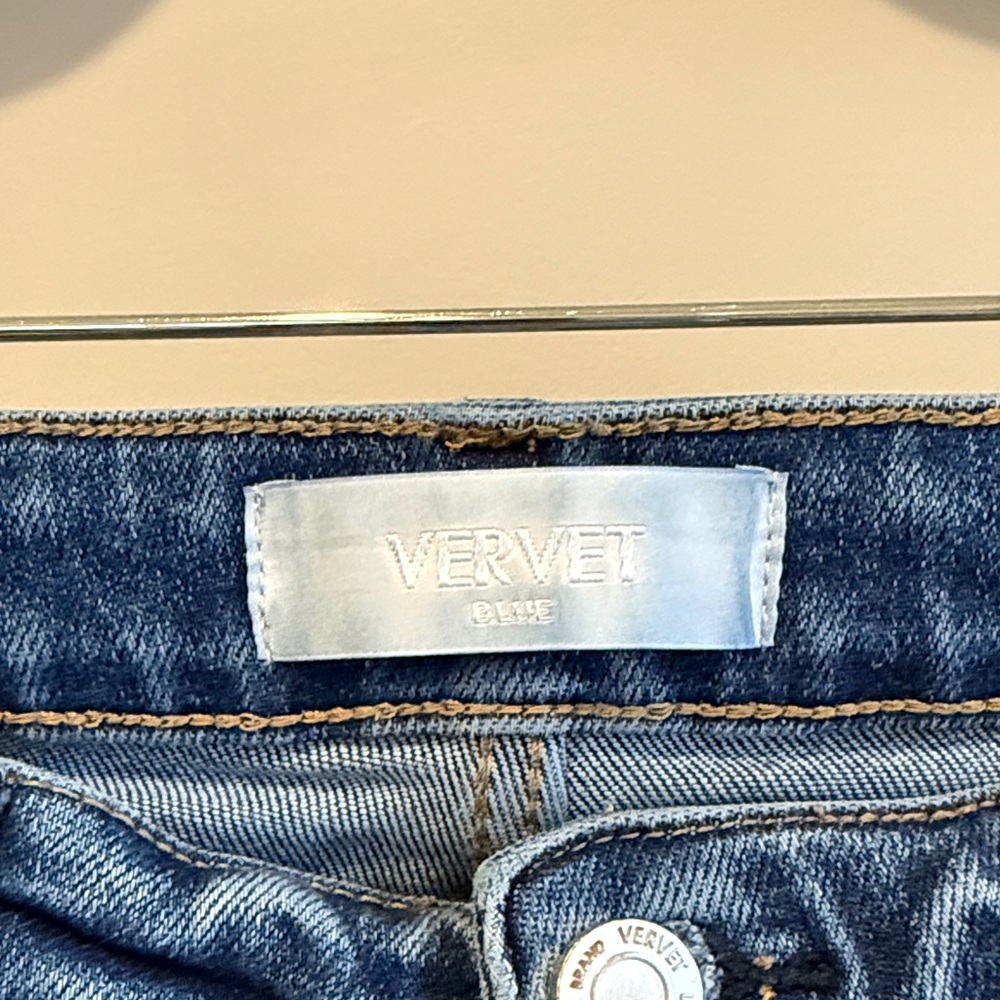 VERVET BY FLYING MONKEY Straight Leg Blue Jeans - Picture 2 of 4